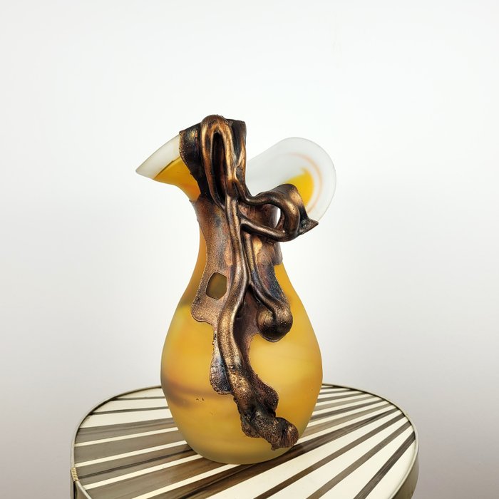 Vasile Tubi Vadan - 花瓶  - 玻璃, 青銅色