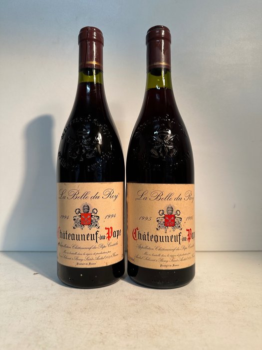 1994 & 1995 Andeol Salavert, Chateauneuf-du-Pape La Belle du Roy - Rhône - 2 Flasker  (0,75 l)