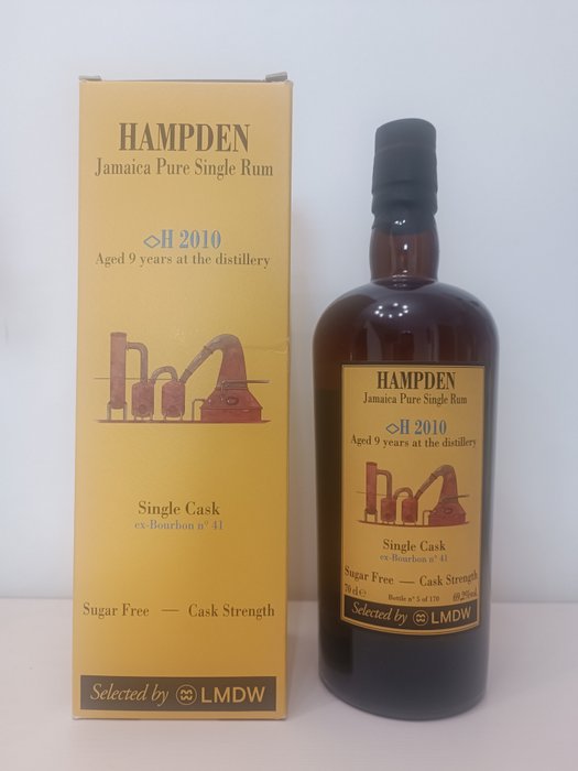 Hampden 2010 9 years old Velier - <>H Single cask no. 41 - LMdW  - b. 2019 - 70cl