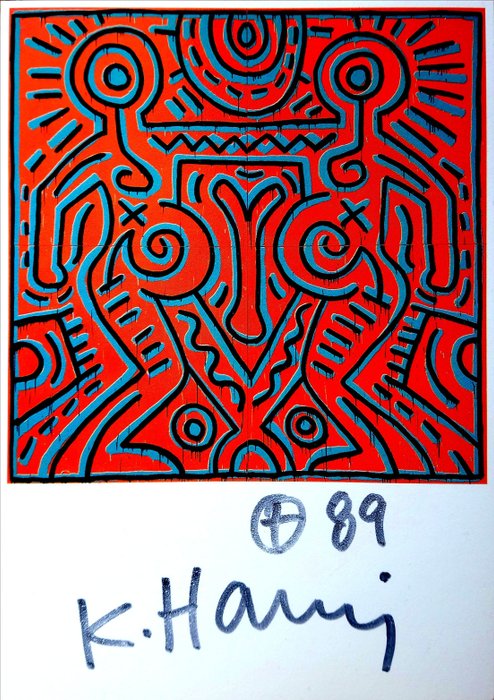 [Signed] Keith Haring - Untitled - 1984