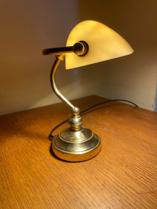 lampada "ministeriale" da scrivania - Banker table lamp - Metal