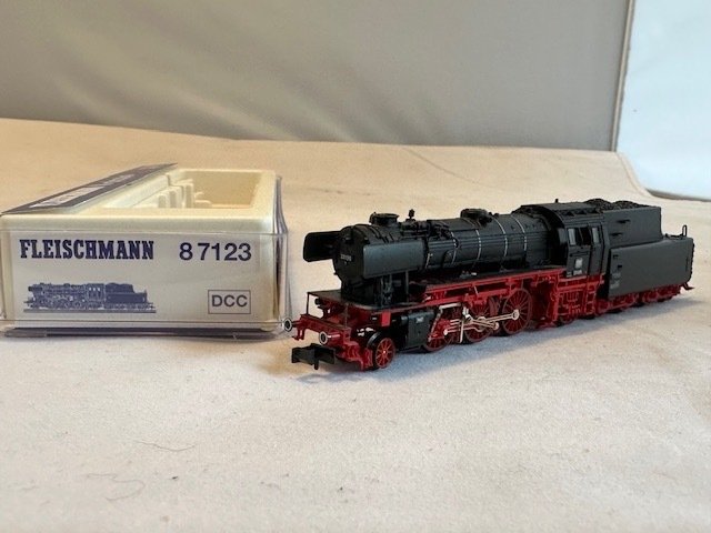 Fleischmann N - 87123 - 模型火車 (1) - 德國聯邦鐵路 BR 23 型蒸汽機車 - (9101) - DB