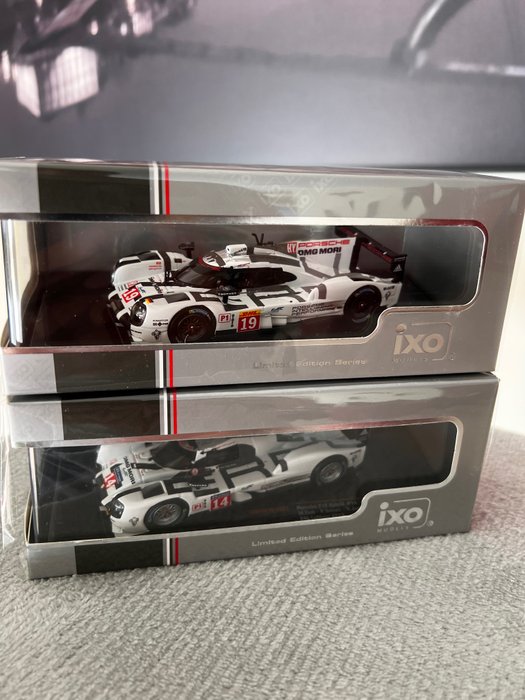 IXO - Limited Edition Series 1:43 - 模型汽车  (2) -Porsche 919 Hybrid #14 24h LeMans 2014 - #19 1000Km Spa 2015 - 限量版系列