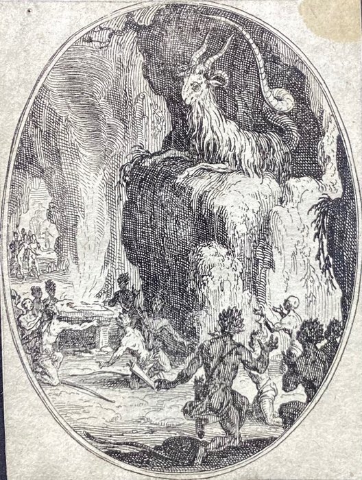 Jacques Callot (1592-1635) - Il culto del demonio - raro  originale