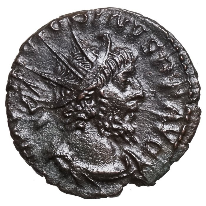 羅馬帝國. Victorinus (AD 269-271). Antoninianus Trier, SOL mit Peitsche  (沒有保留價)