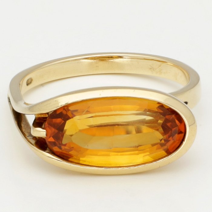 No Reserve Price - Ring - 18 kt. Yellow gold Sapphire 