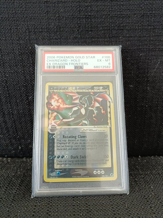 Pokémon - 1 Graded card - Gold star charizard - Glurak - EX - PSA 6