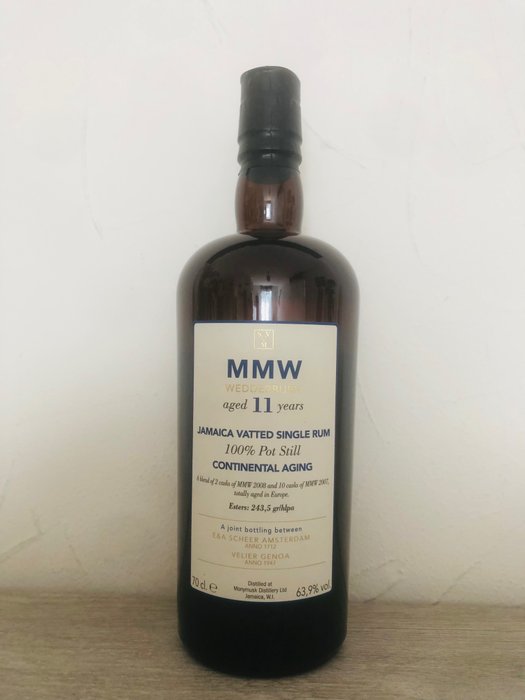 Monymusk 11 years old Velier - Jamaica Vatted Rum - Continental Aging  - b. 2019年 - 70厘升