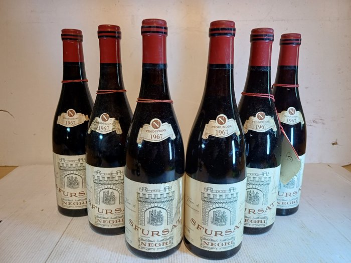 1967 Nino Negri Sfursat - 伦巴第 - 6 Bottles (0.72L)