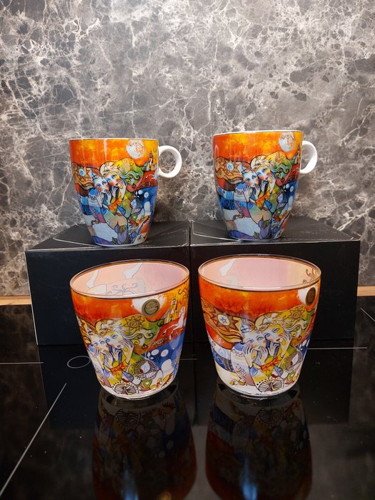 Mug (4) - Glass, Porcelain