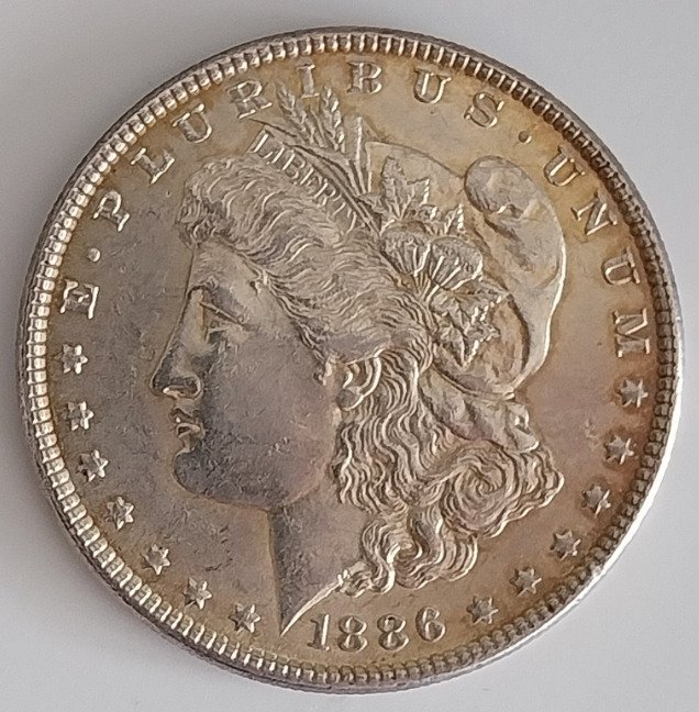 Yhdysvallat. Morgan Dollar 1886  (Ei pohjahintaa)