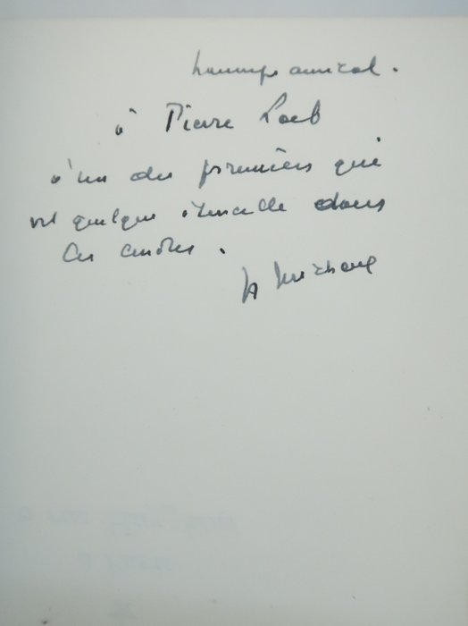 Signé; Henri Michaux - Peintures. Sept poèmes et seize illustrations Avant-propos de Louis Cheronnet [envoi autographe - 1939