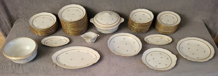 Fine Porcelaine Manufacture de Chatres sur Cher - 成套餐具 (56) - 瓷器