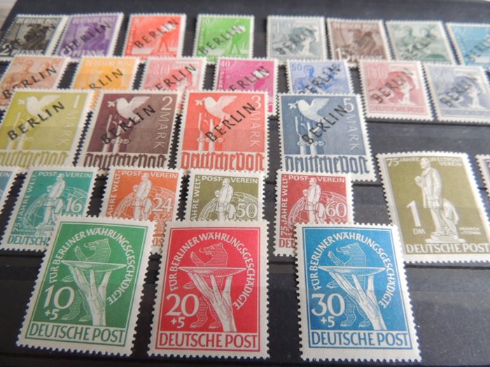 Berlin 1948/1949 - Series selection between Yvert #1/18A & 56