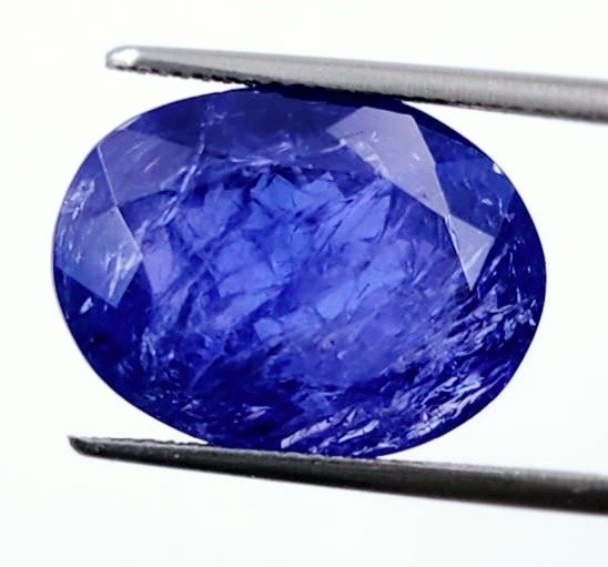 Blau Violett Tansanit - 16.38 ct