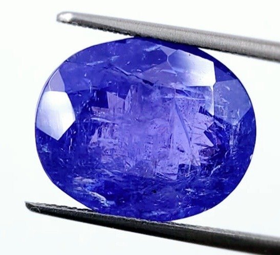 blålig fiolett Tanzanitt - 15.95 ct