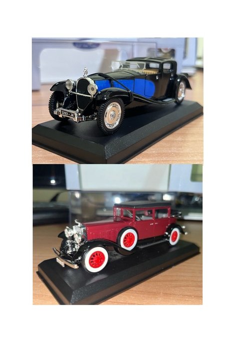 Auto D'Elite 1:43 - Ηatchback μοντελισμού - Cadillac V16  & Bugatti Royale - Αυτοκίνητα από τη δεκαετία του '30