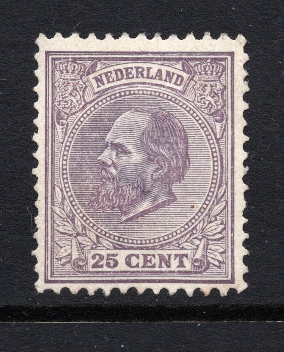 Alankomaat 1888 - King William III - Ilmainen toimitus maailmanlaajuisesti - NVPH 26La