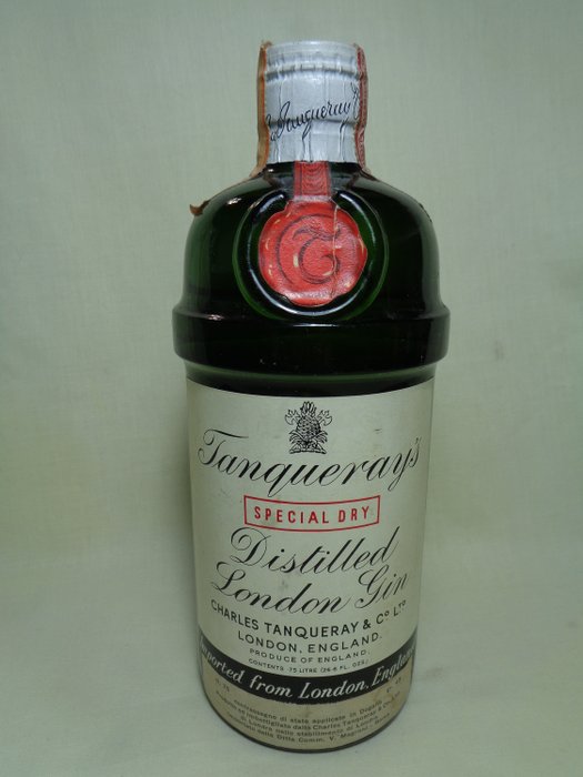 Tanqueray - Special Dry Distilled London Gin - Spring Cap  - b. 1950年代 - 75厘升