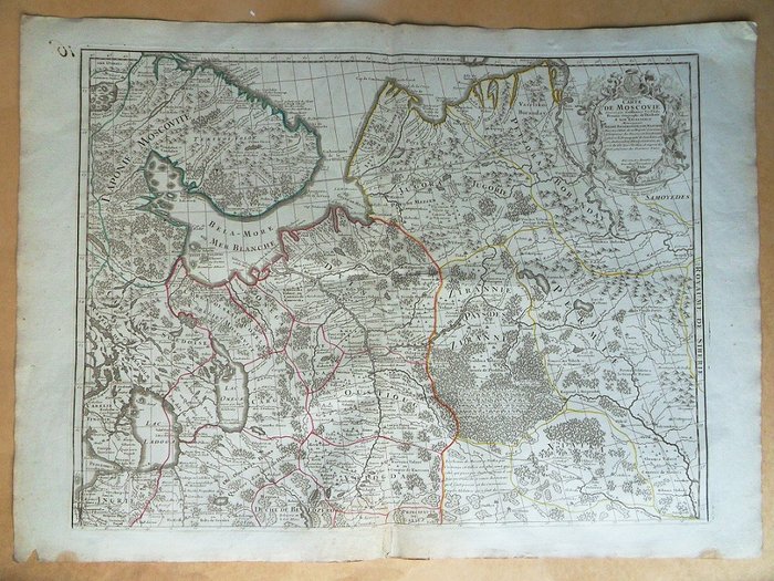 Europa, Karta - Ryssland / Muscovy; Dezauche - carte de Moscovie - 1761-1780