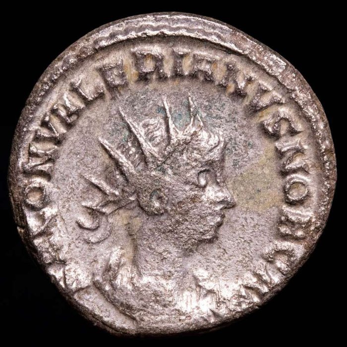 罗马帝国. 萨洛尼努斯 （公元 260）. Antoninianus From the oriental mint of Samosata, spring 258 A.D.  SPES PVBLICA  (没有保留价)