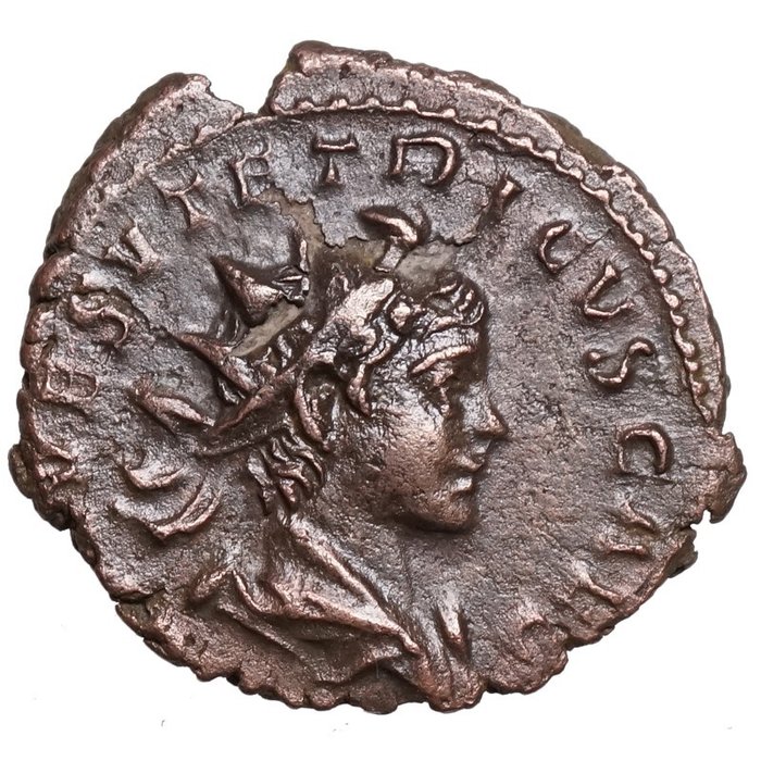 Romeinse Rijk. Tetricus II (270-274 n.Chr.). VICTORIA mit Kranz  (Zonder Minimumprijs)