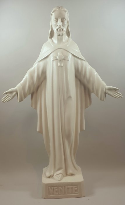 Gouda Holland - G. Boonekamp - Figurină - Christusbeeld - VENITE - 54 cm - Ceramică