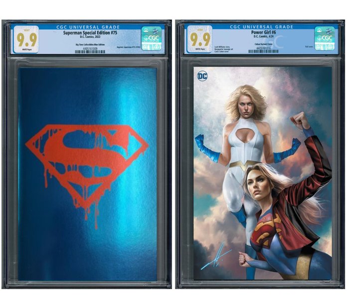 Superman Special Edition #75 & Power Girl #6 - 2x high grade of 9.9 - 2 Graded comic - CGC 9,9