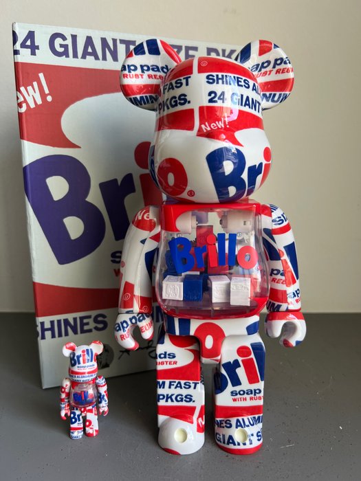 Bearbrick Medicom - BearBrick - Andy Warhol Brillo - 400/100%