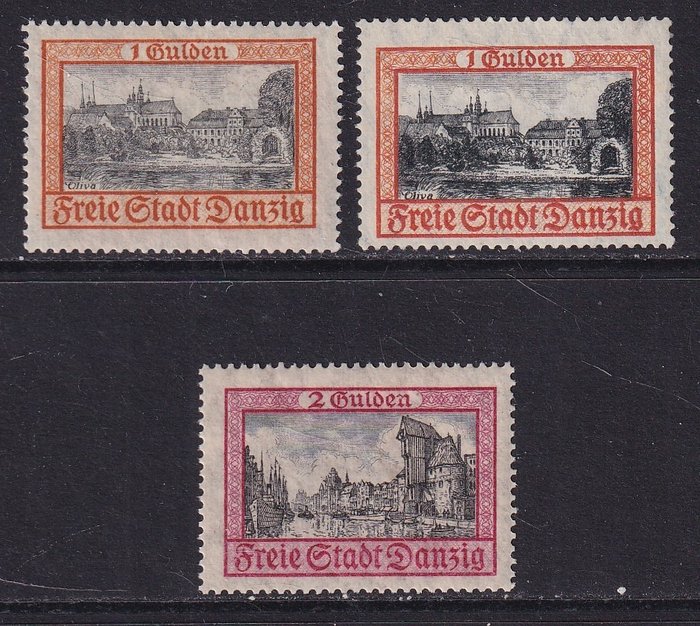 Danzig 1925/1932 - Ansichten (II) . - Michel: 212 a/b,213