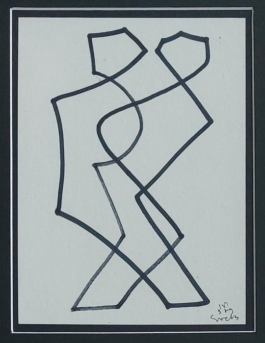 Siep Van Den Berg (1913-1998) - Geometrische Tango
