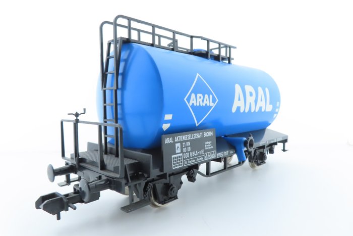 Märklin 1 - 5867 - Modellvonat teherfuvarozás (1) - 2 tengelyes tartálykocsi "ARAL" nyomattal - DB