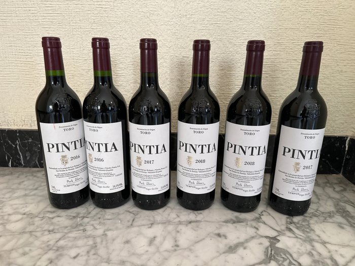 2016 (x2), 2017 (x2) & 2018 (x2) Tempos Vega Sicilia, Pintia - 托罗 - 6 Bottles (0.75L)