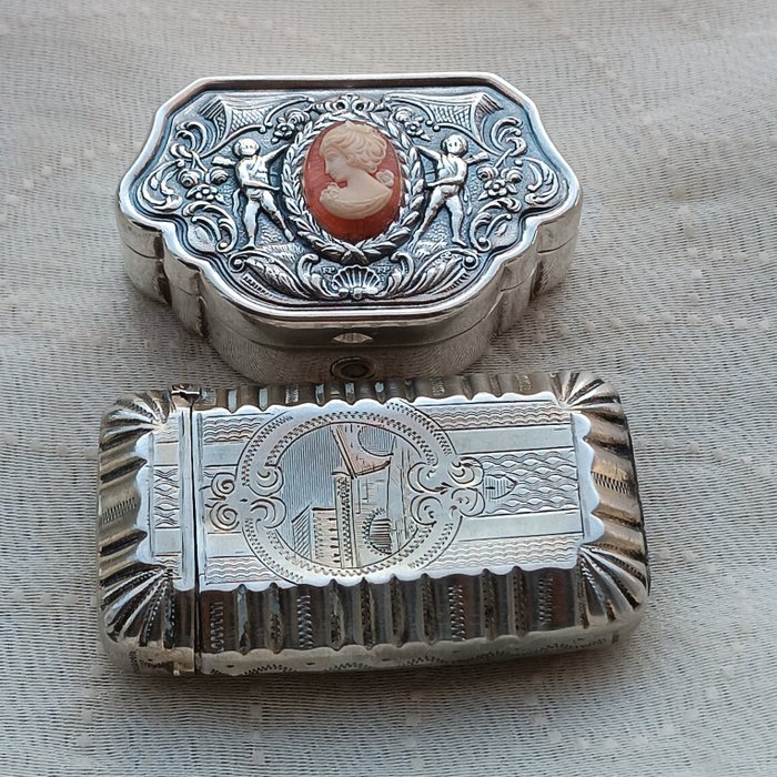 Pillbox (2) - .915 silver