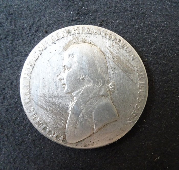德國，普魯士. Friedrich Wilhelm III. (1797-1807). 1 Thaler (taler) 1801  (沒有保留價)