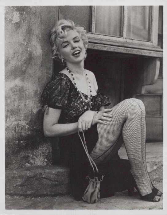 Milton H. Greene (1922–1985) - Marilyn Monroe Alluring Pose Lingerie Cheesecake