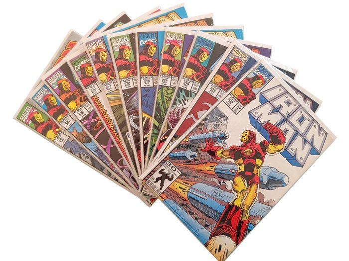 Invincible Iron Man - (1968 series) #267-277 - Dragon Seed saga! - Fin Fang Foom, Mandarin, Rhodey, Black Widow - 11 Comic - Första upplagan - 1991/1992