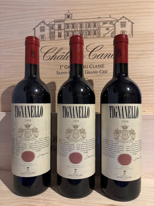 2008 Marchesi Antinori, Tignanello - 托斯卡纳 - 3 Bottles (0.75L)
