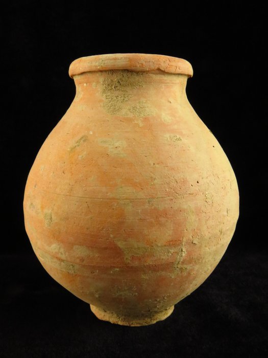 新巴比倫時期 Terracotta 儲物花瓶 - 13.5 cm  (沒有保留價)