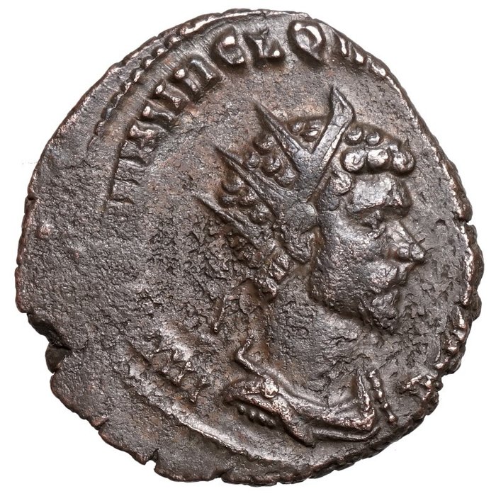 罗马帝国. 昆蒂卢斯 （公元 270）. Antoninianus LAETITIA mit Anker  (没有保留价)