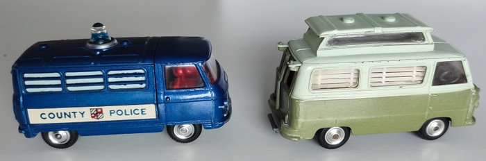 Corgi 1:43 - Camionnette miniature - Commer Polizei-Van, Ford Thames Airborne Caravan - n.464 et n.420.