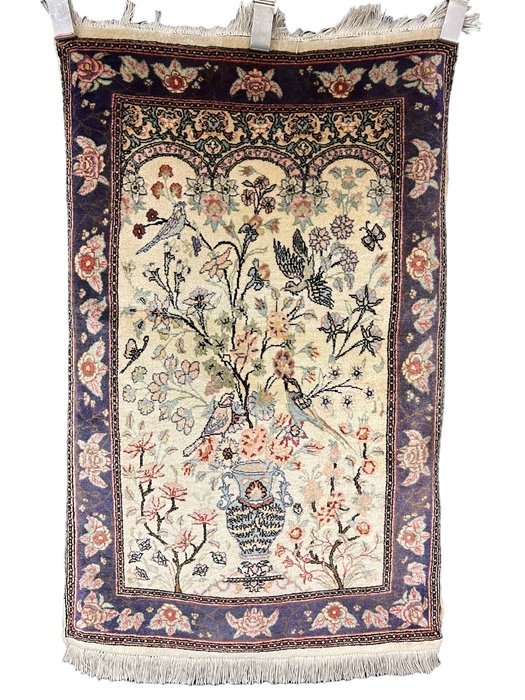 Árvore da Vida de Tabriz - Carpete - 97 cm - 62 cm