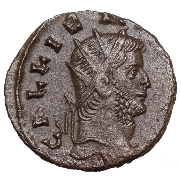 罗马帝国. 加利纳斯 （253-268）. Antoninianus UBERITAS mit Weitrauben  (没有保留价)
