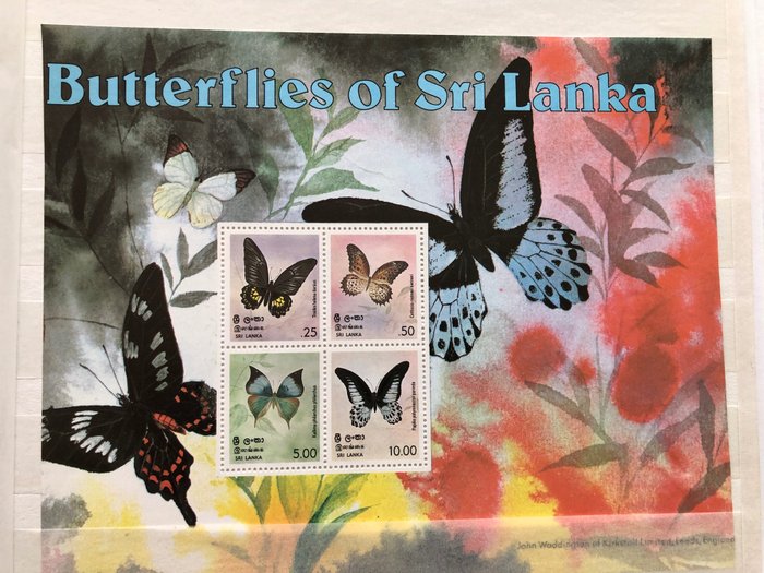 Verden  - Tema Verdens sommerfugler, fisk, blomster. ny** i 4 album
