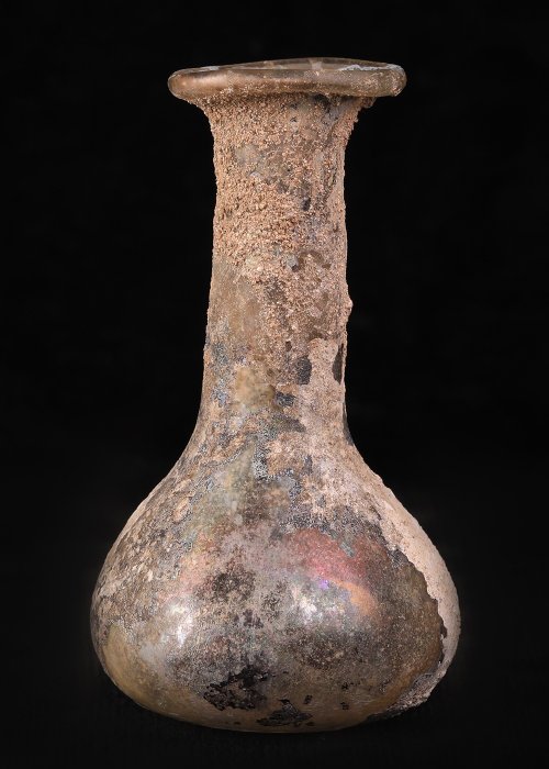 Romerska antiken Glas Unguentarium  (Utan reservationspris)