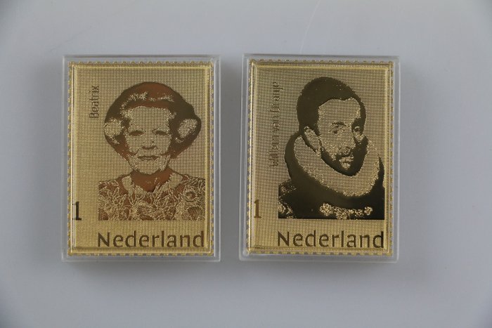 荷蘭  - 金質郵票 - 荷蘭王國 - 貝婭特麗克絲和奧蘭治威廉