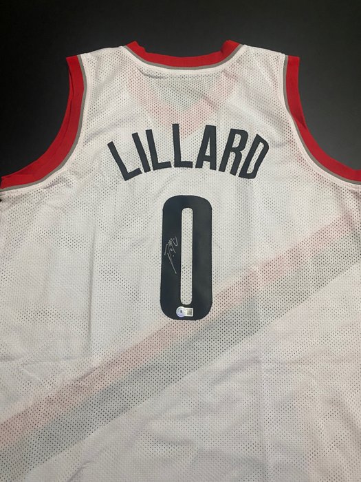 NBA - Damian Lillard signed (Beckett) - Anpassad baskettröja 