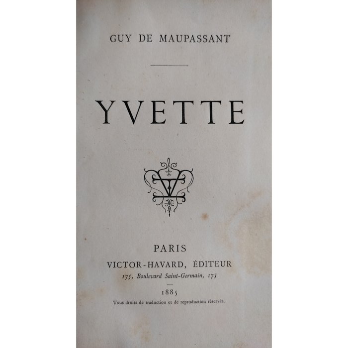 Guy de Maupassant - Yvette - 1885