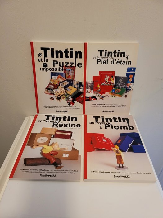 文档 - 4  x Catalogue Tintin produits dérivés : Plomb - Résine - Plat d'étain - Puzzle - 2021