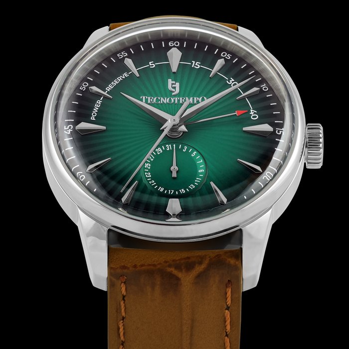 Tecnotempo® - Automatic "Power Reserve" - Limited Edition - Green Dial - TT.50.PWGR - Homem - 2011-presente